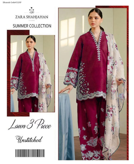 Dhanak 3PC (unstitched)